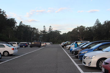 登山口の御池駐車場 登山口の御池場