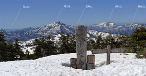 絶景絶景!白銀の会津駒ヶ岳